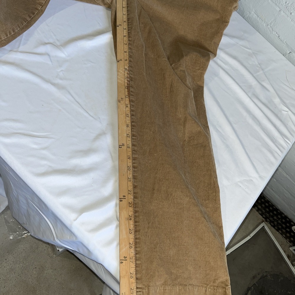 Men's Land's End Tan Corduroy Dress Casual Pants 42 X 30 - Picture 2 of 6